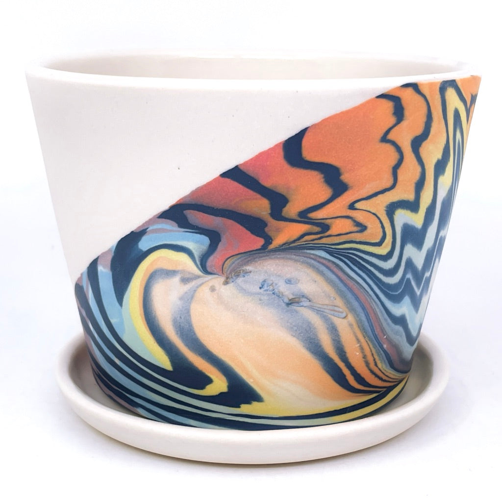 Rainbow Wave Small Planter