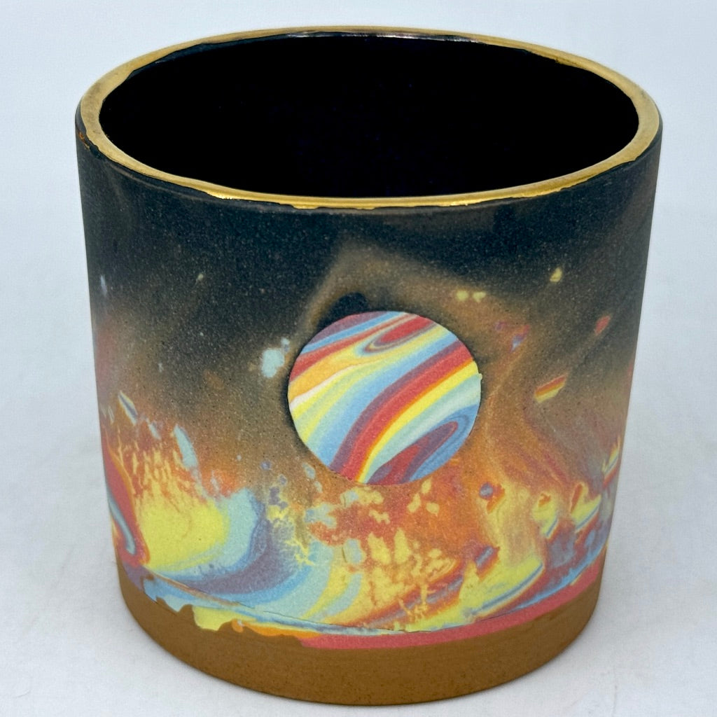 Rainbow Sandy Aurora Tumbler (w/ gold rim option) *Preorder ship in 4-6 weeks*