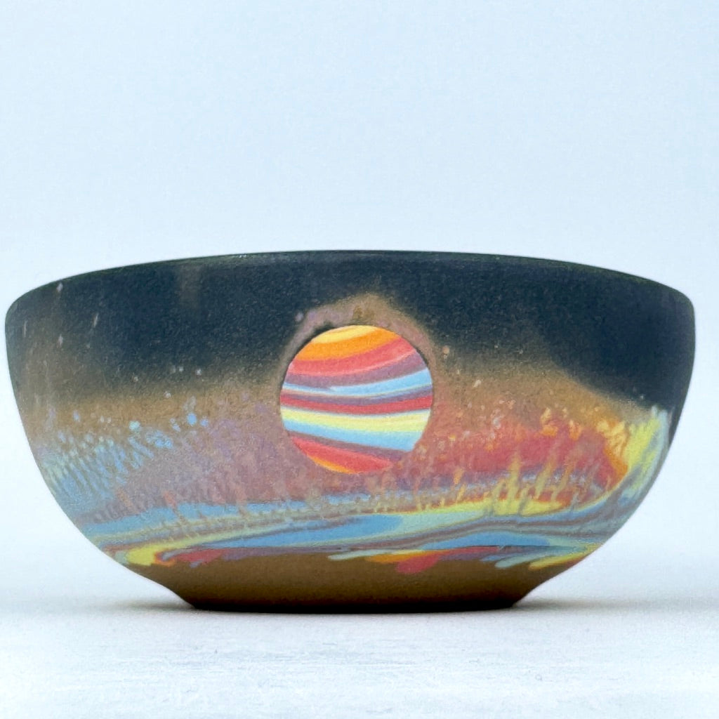 Rainbow Sandy Aurora Soup Bowl *Preorder ship in 4-6 weeks*