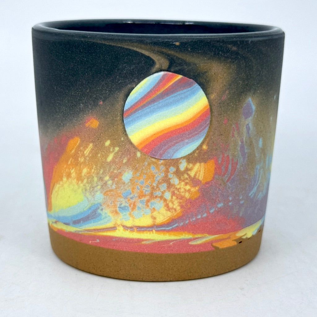 Rainbow Sandy Aurora Tumbler (w/ gold rim option) *Preorder ship in 4-6 weeks*