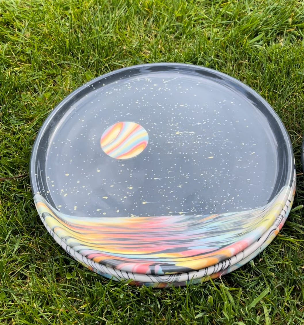 Rainbow reflection w/ rainbow Moon Plate (2 Size options) *Preorder ship in 4-6 weeks*