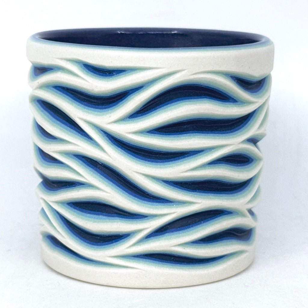 Glacier Flow Carving- 5 Layer Tumbler