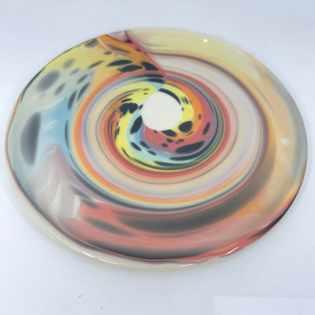 Proud Cheetah Rainbow Swirl Plate (2 Size options) *Preorder ship in 4-6 weeks*