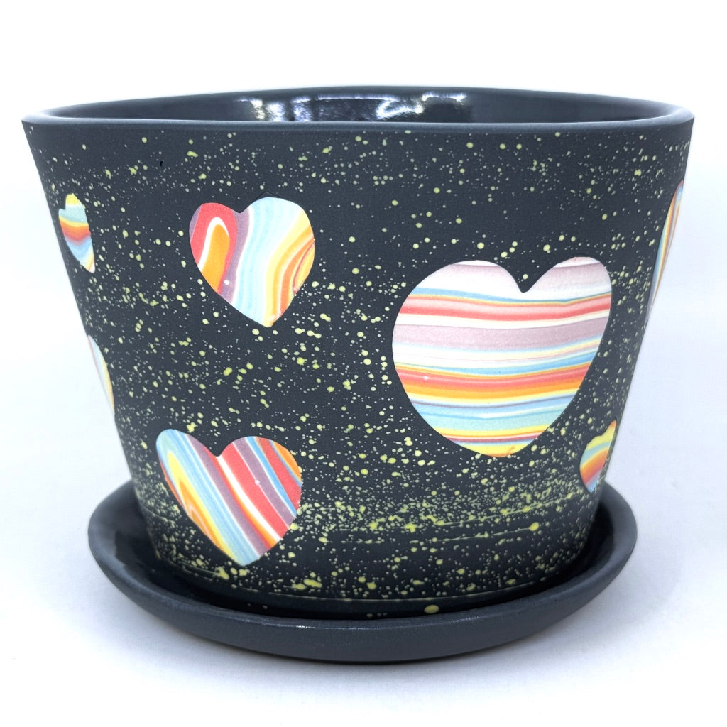 Cosmic Love Large Planter w/ Dish  **Now Preorder, ship in 4-6 weeks**