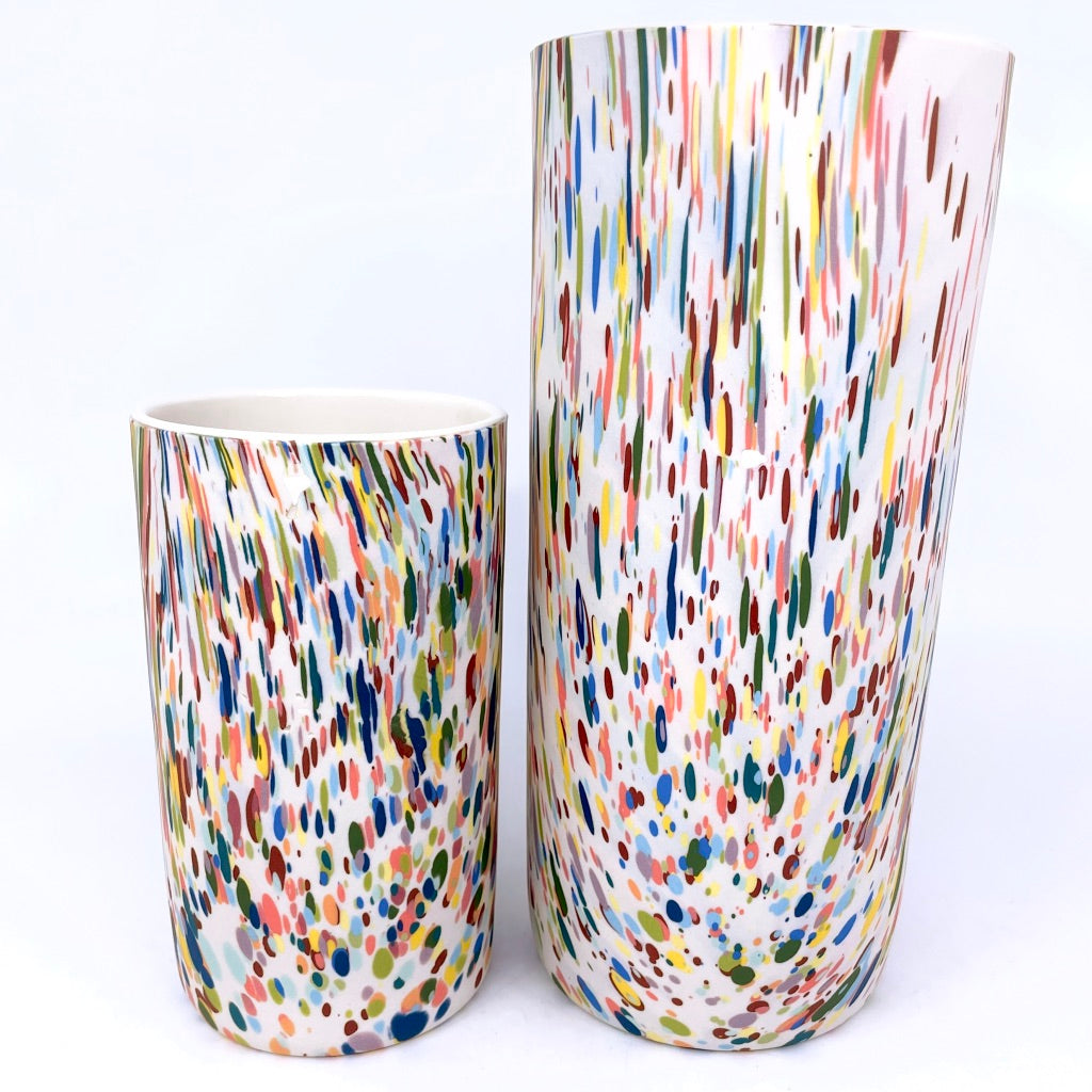 Confetti Column Vase - 3 Sizes Preorder *ship in 4-7 weeks*