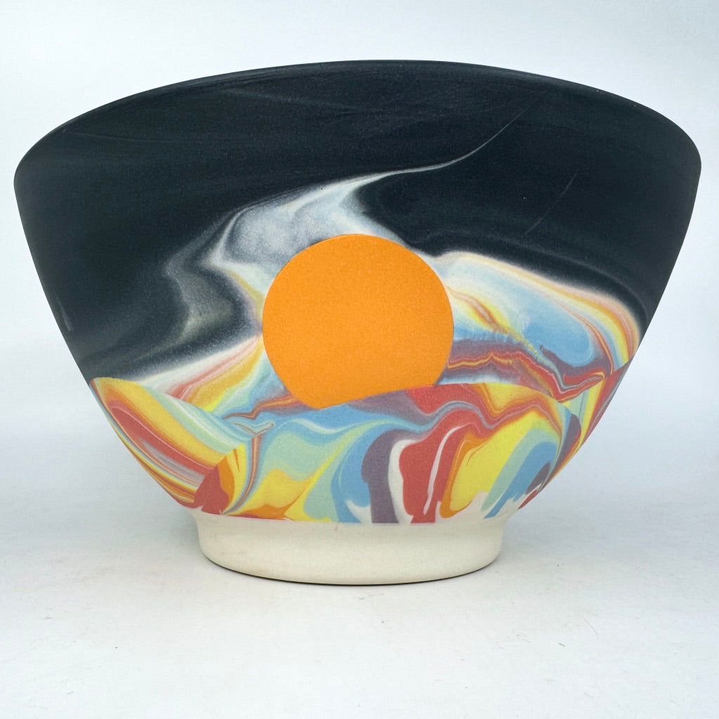 White Mountain Stardust Serving Bowl w/ 2 moons *Now Preorder Ship in 4-6 weeks*