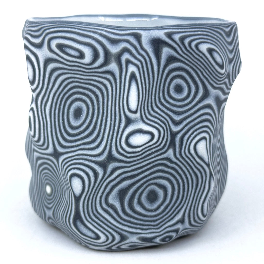 Black & White 27-Layer Topography Functional Fine Art Tumbler (SFR 2025)