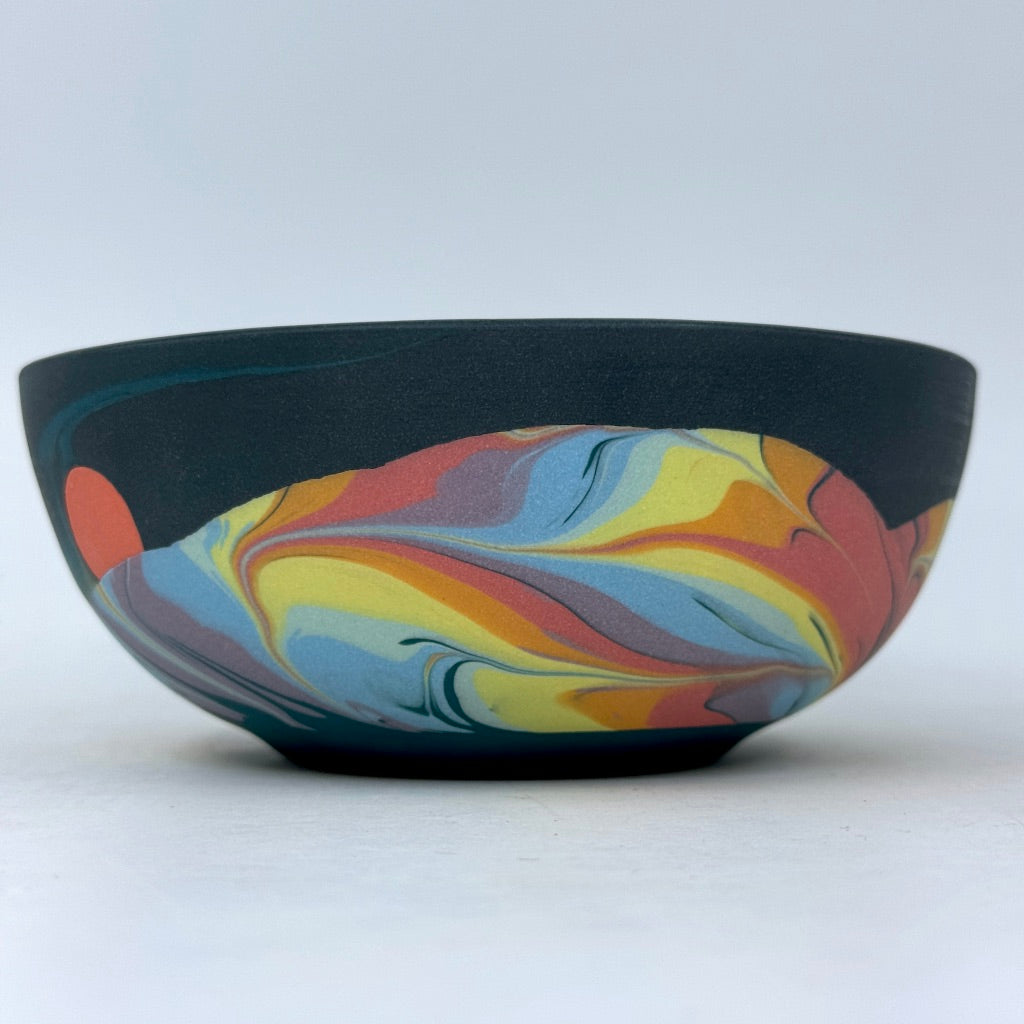 Teal Mountain Stardust Soup Bowl  *Preorder ship in 4-6 weeks*