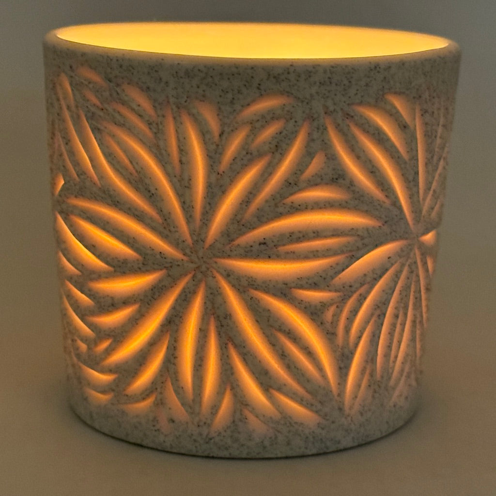 Speckled Starburst 2-Layer Carved Luminary *Made to Order* Ship for Holidays