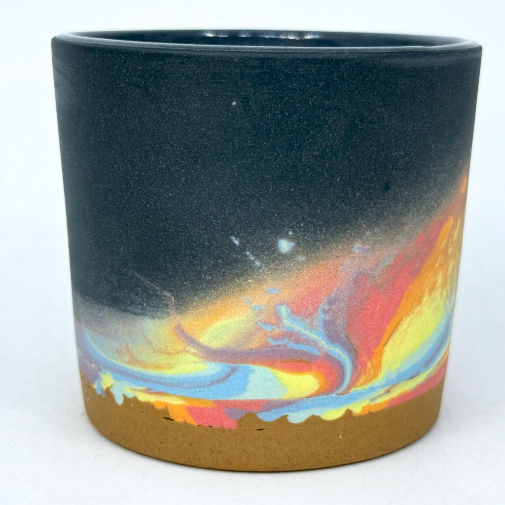 Rainbow Sandy Aurora Tumbler (w/ gold rim option) *Preorder ship in 4-6 weeks*